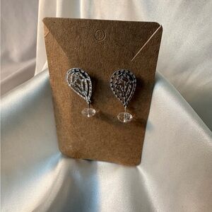 Elegant Silver Teardrop Earrings